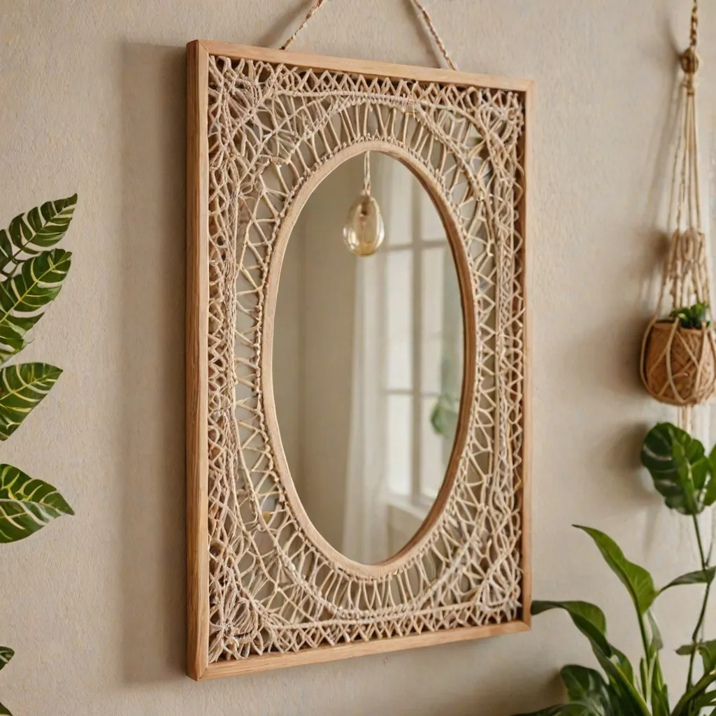 Jak wykonać samodzielnie lustro boho?