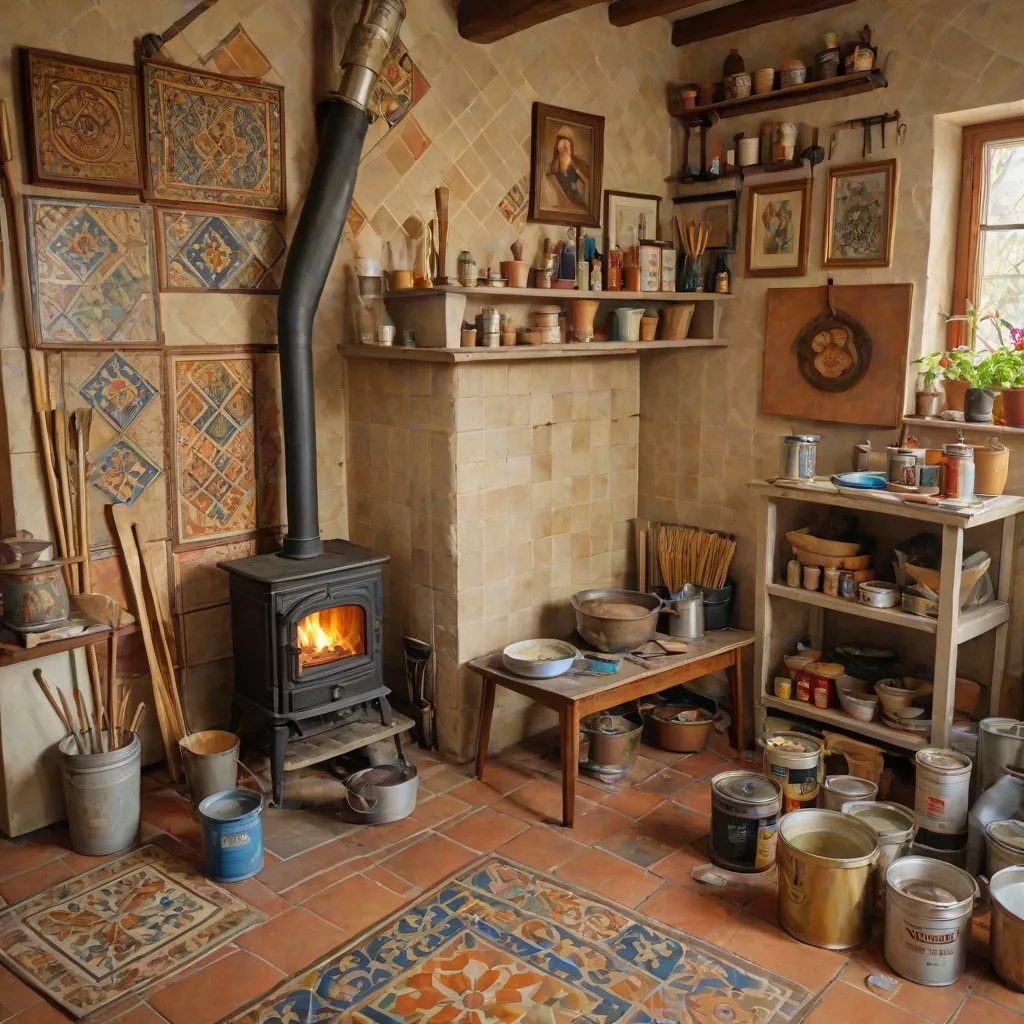 Malowanie pieca kaflowego: jak to zrobić krok po kroku?