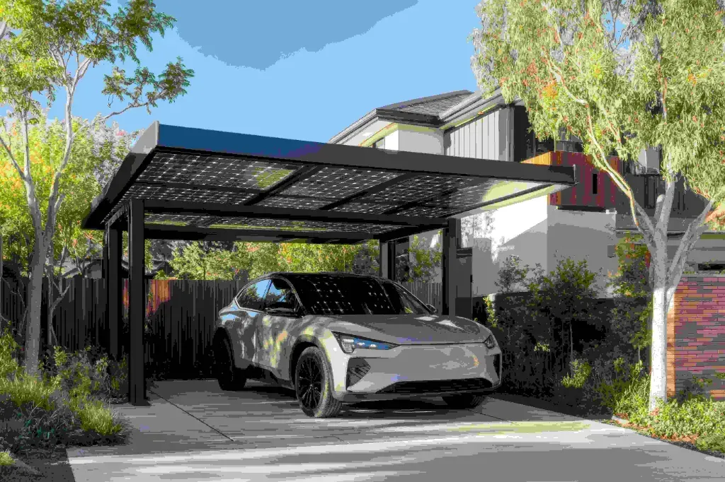 Wiata fotowoltaiczna dla auta