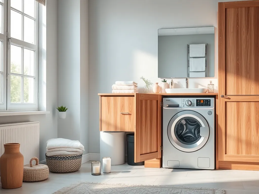 Jak zabudować pralkę w łazience?