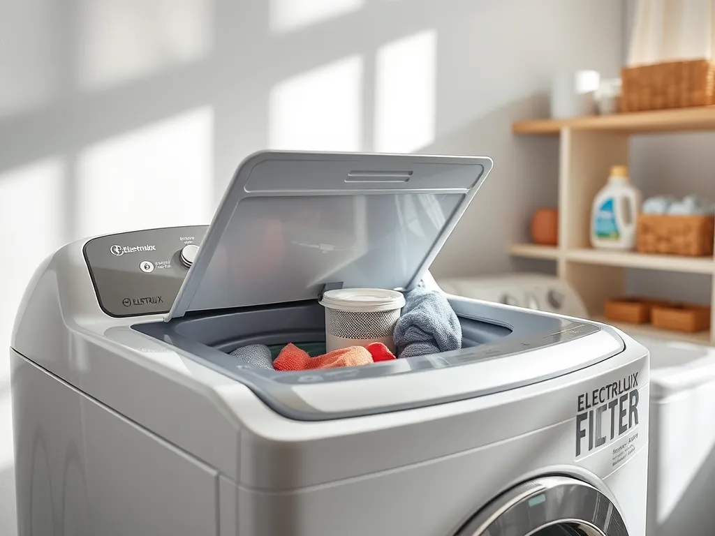 Gdzie jest filtr w pralce Electrolux ładowanej od góry?