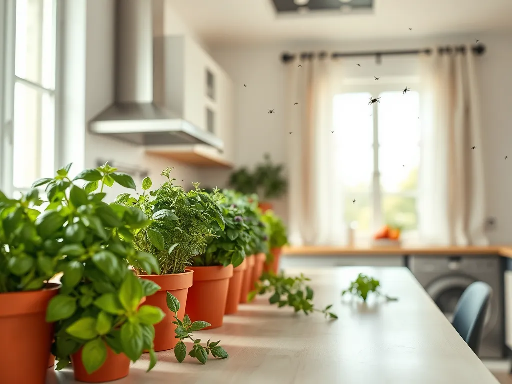 Czarne muszki w kuchni na suficie - co robić?