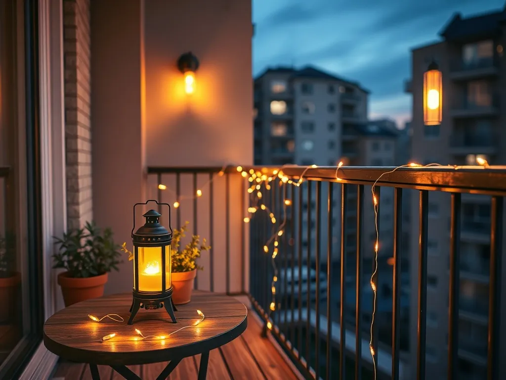 Oświetlenie balkonu w bloku: pomysły, lampy, montaż
