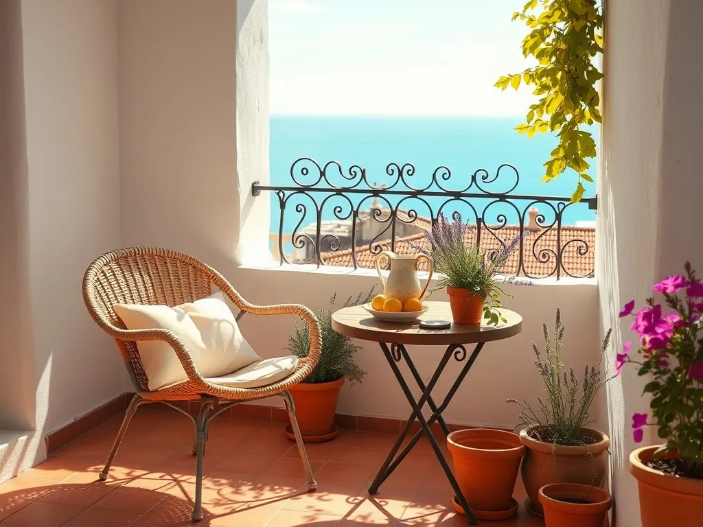 Balkon w stylu śródziemnomorskim — aranżacja, rośliny i dekoracje