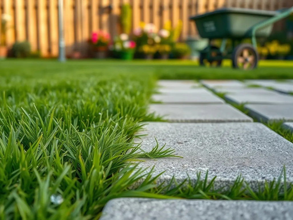 Jak ułożyć płyty chodnikowe na trawie?