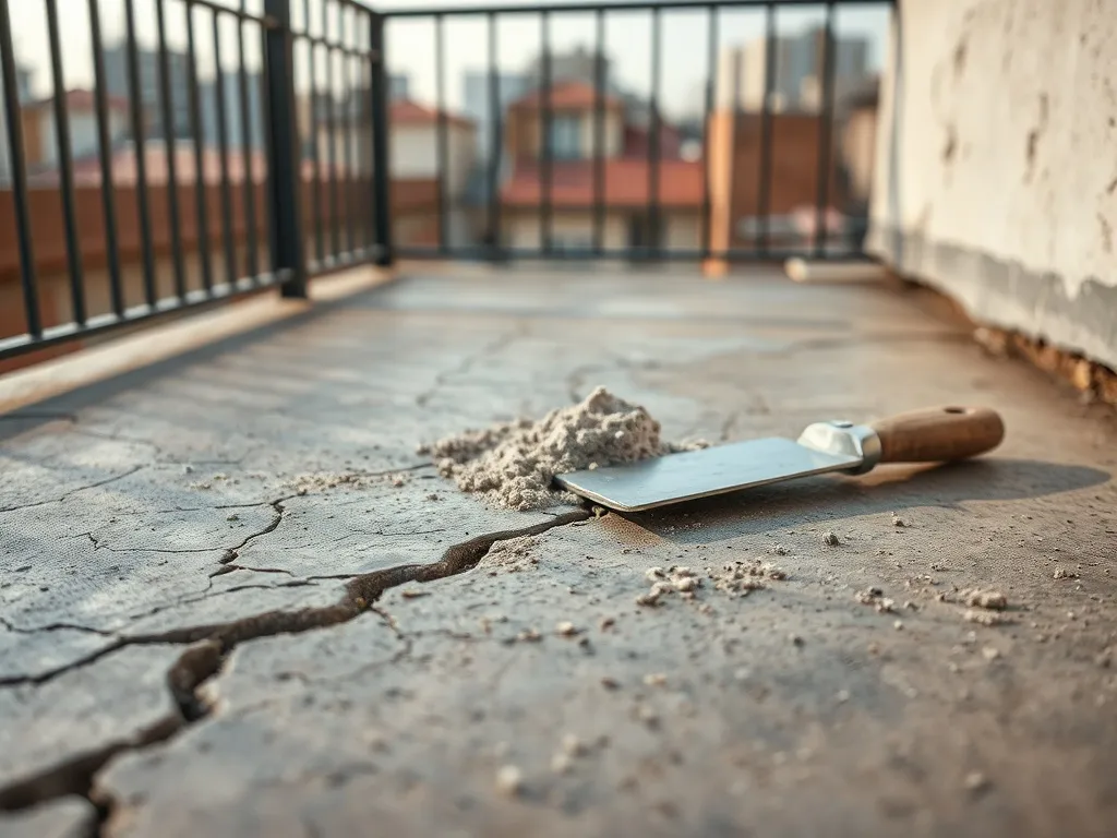 Krusząca się wylewka na balkonie – przyczyny i jak naprawić