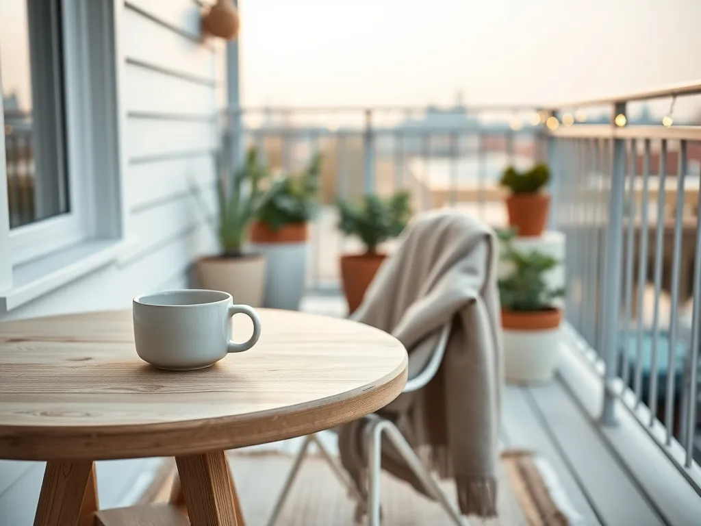 Balkon w stylu skandynawskim - inspiracje i pomysły