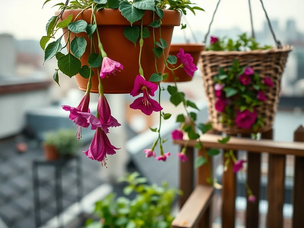 Zwisające kwiaty na północny balkon – które wybrać?