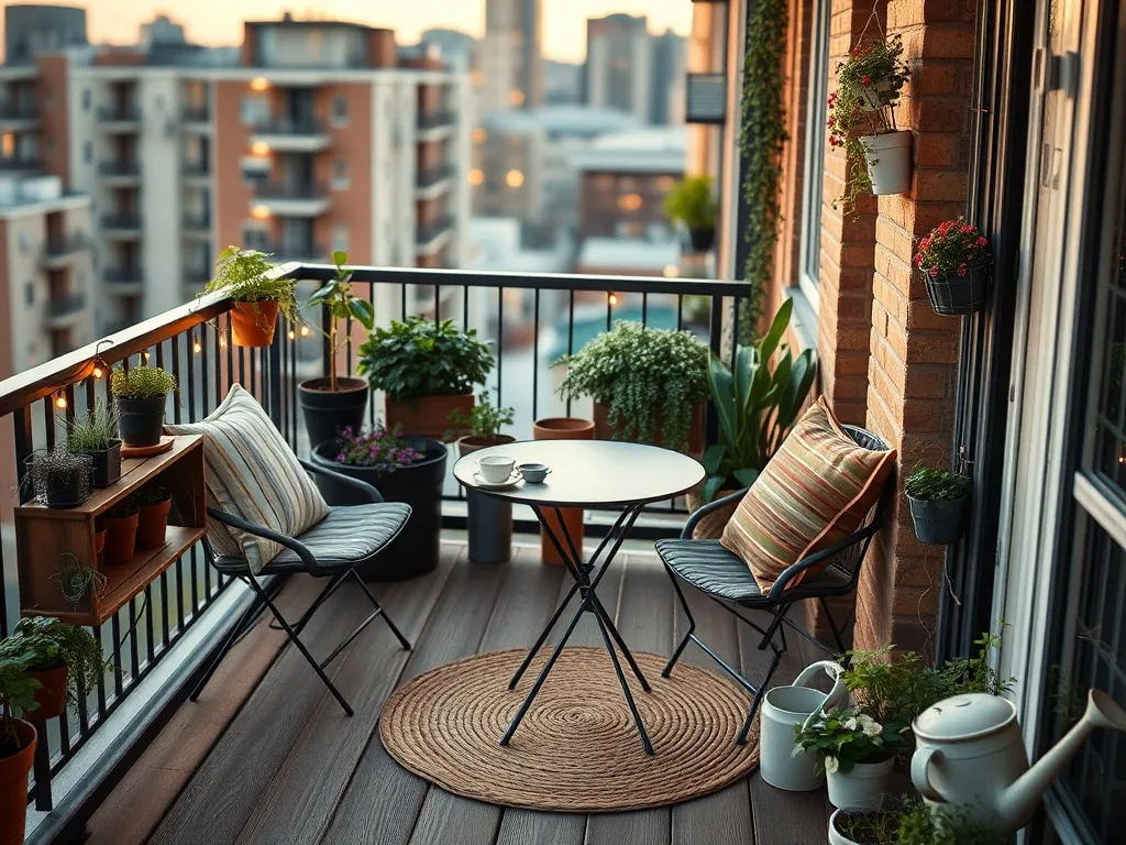 Przytulny balkon w bloku: pomysły na aranżację i rośliny