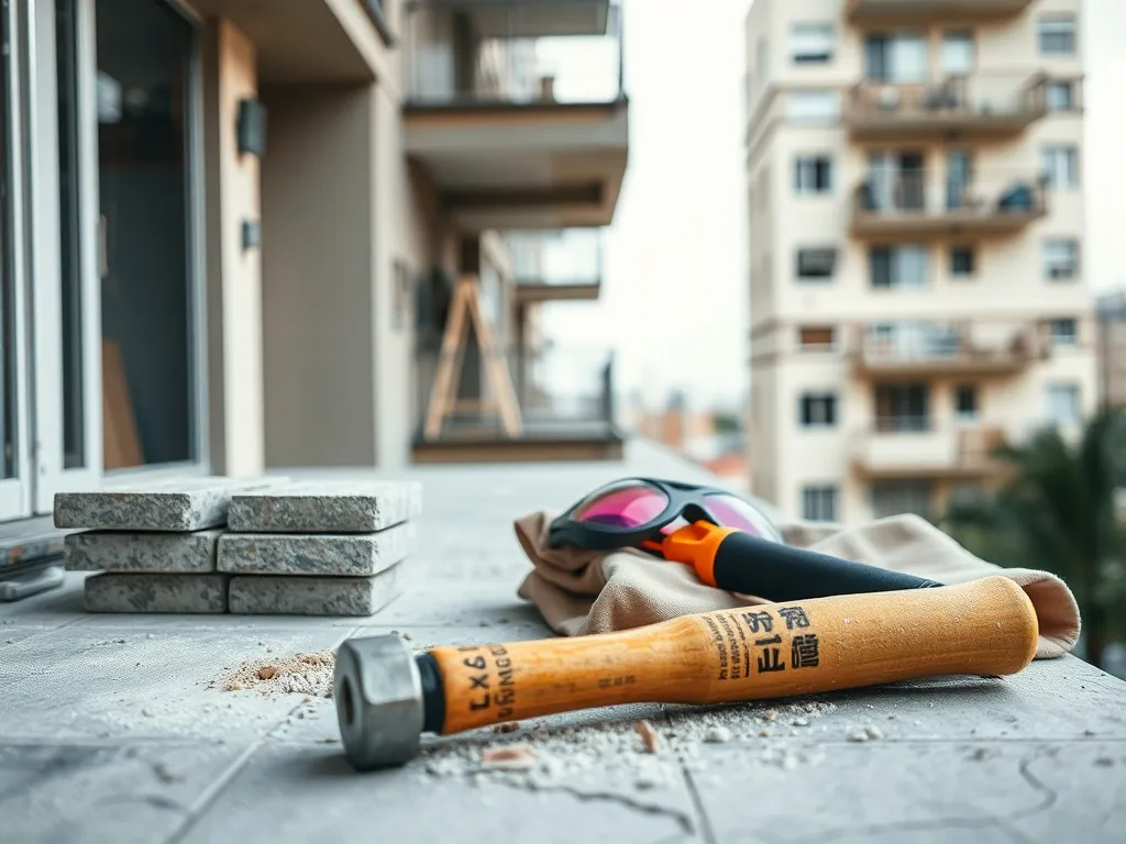 Czy spółdzielnia może skuć płytki na balkonie?