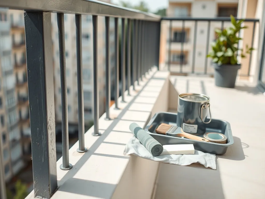 Malowanie balustrady balkonu w bloku – krok po kroku