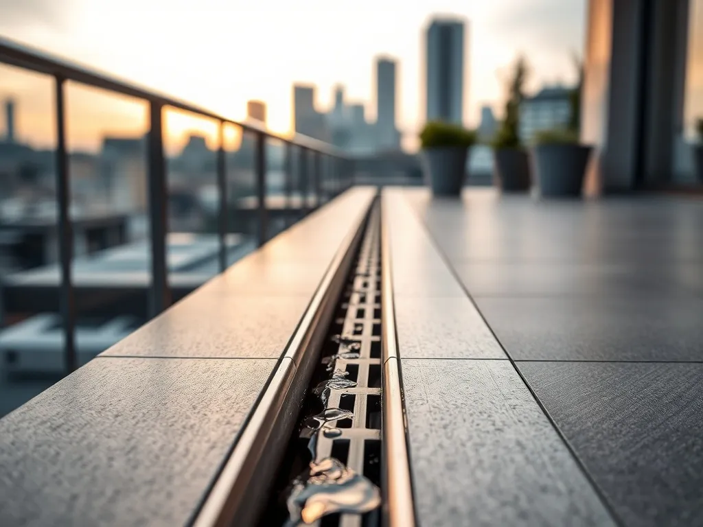 Odpływ liniowy na balkonie – montaż, zalety i konserwacja