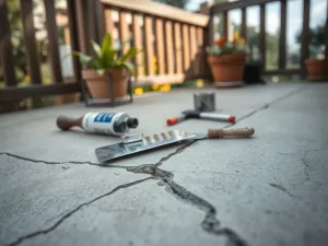 Jak naprawić popękany beton na tarasie?