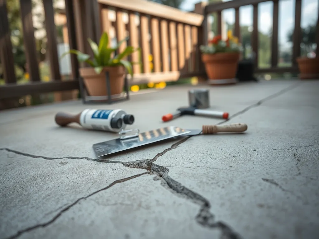 Jak naprawić popękany beton na tarasie?