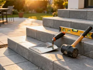 Nowoczesna garderoba z wbudowaną pralką w minimalistycznej zabudowie meblowej, zapewniająca estetyczne i funkcjonalne wnętrze.